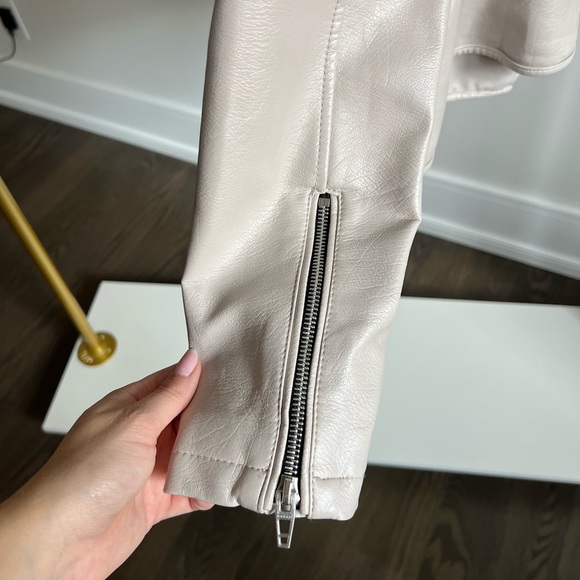 Blank NYC Taupe Leather Jacket - Picture 6 of 6